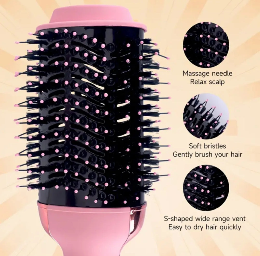 Hair-brush-dryer