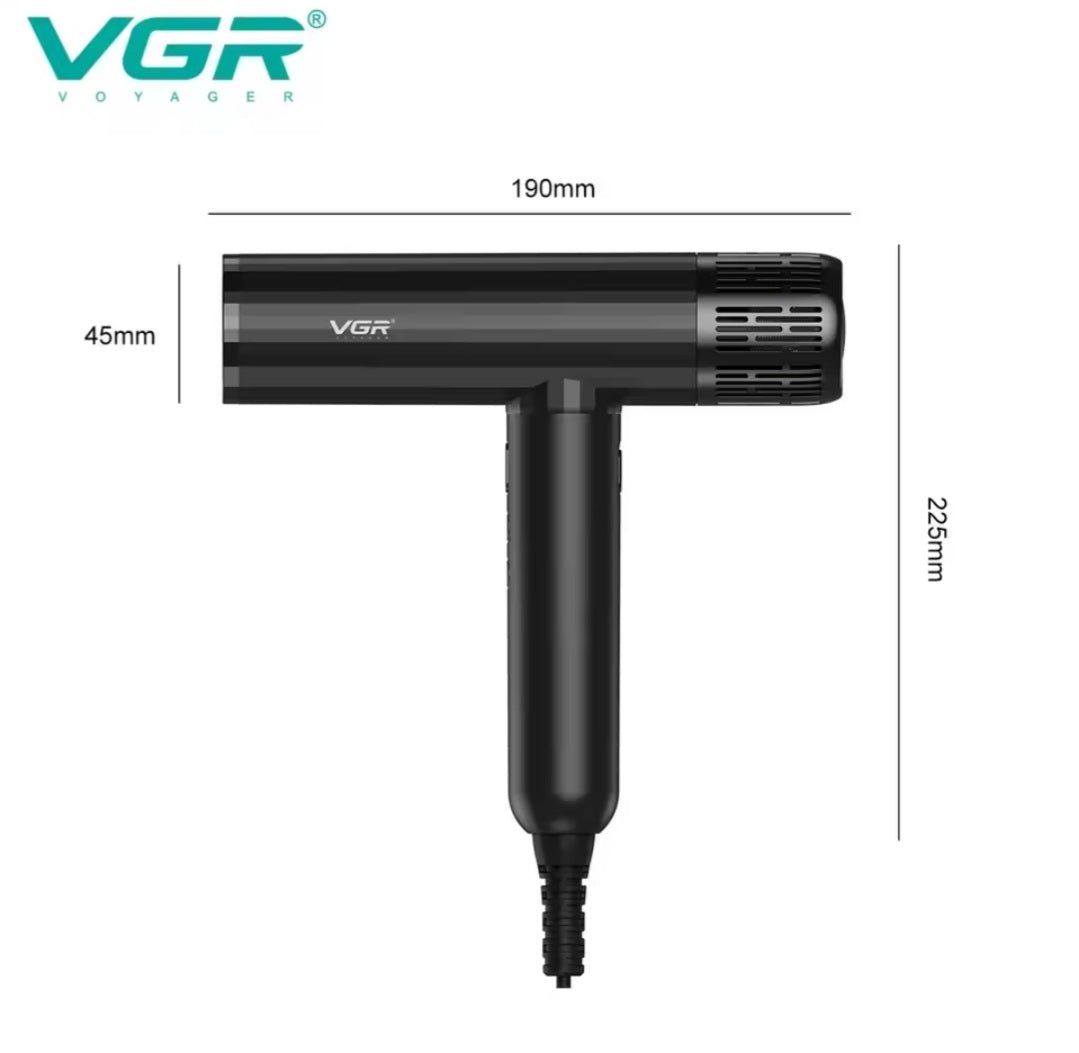 VGR Leafless Hair Dryer Professional Blow Dryer Brushless Motor 110000 RPM Suitable For Home Salons Powerful Hair Dryer V-401