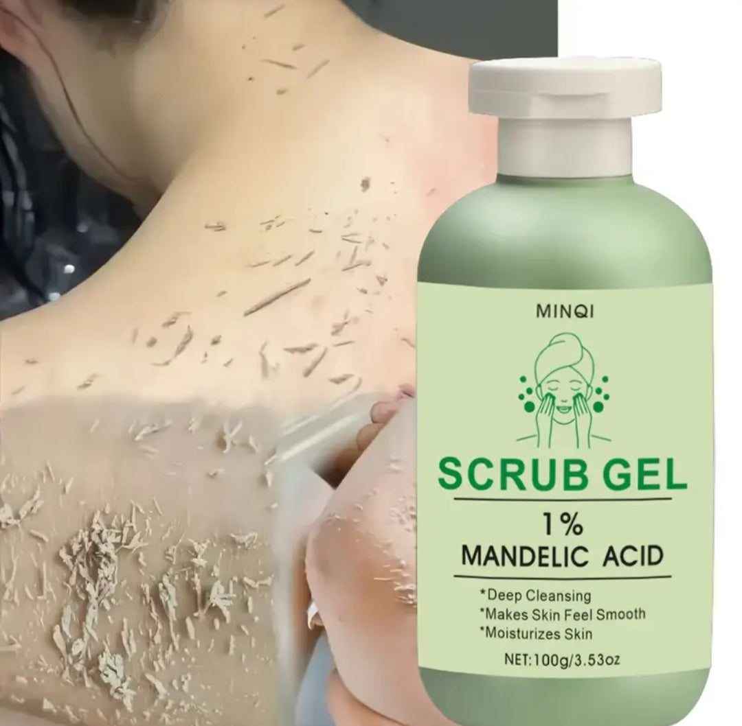 100g MANDELIC ACID Scrub Gel - Gentle Exfoliating Cleanser for Smooth Skin