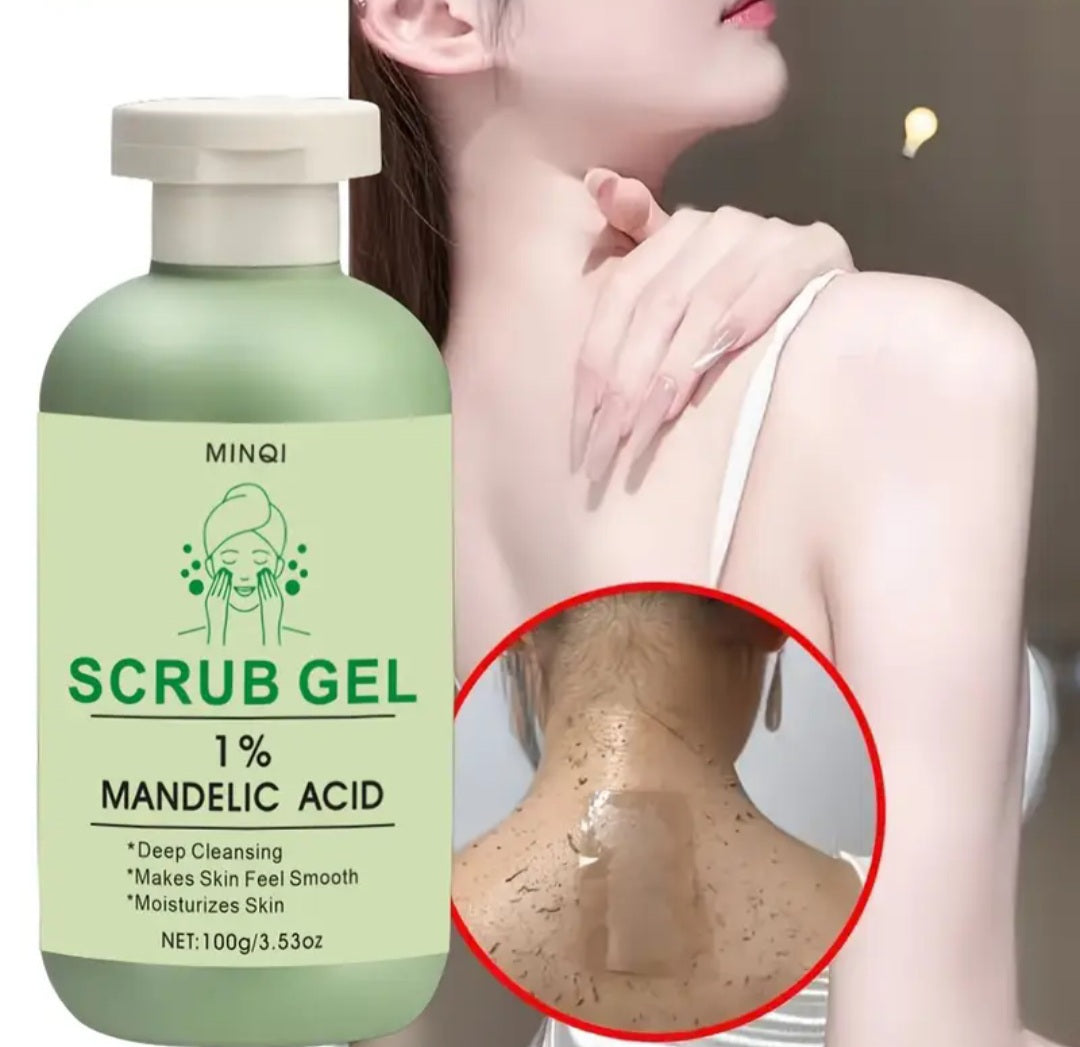 100g MANDELIC ACID Scrub Gel - Gentle Exfoliating Cleanser for Smooth Skin