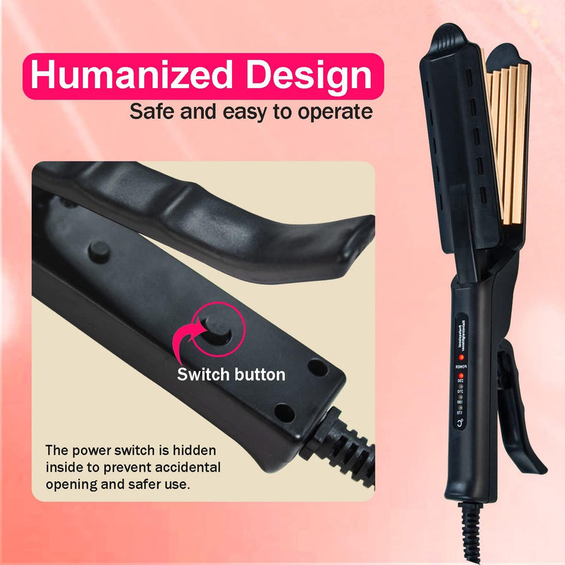Electric Ceramic Hair Crimper-Hair Wavers