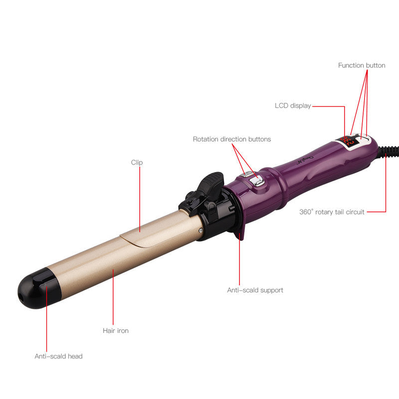 Women's LCD Digital Hair Curler