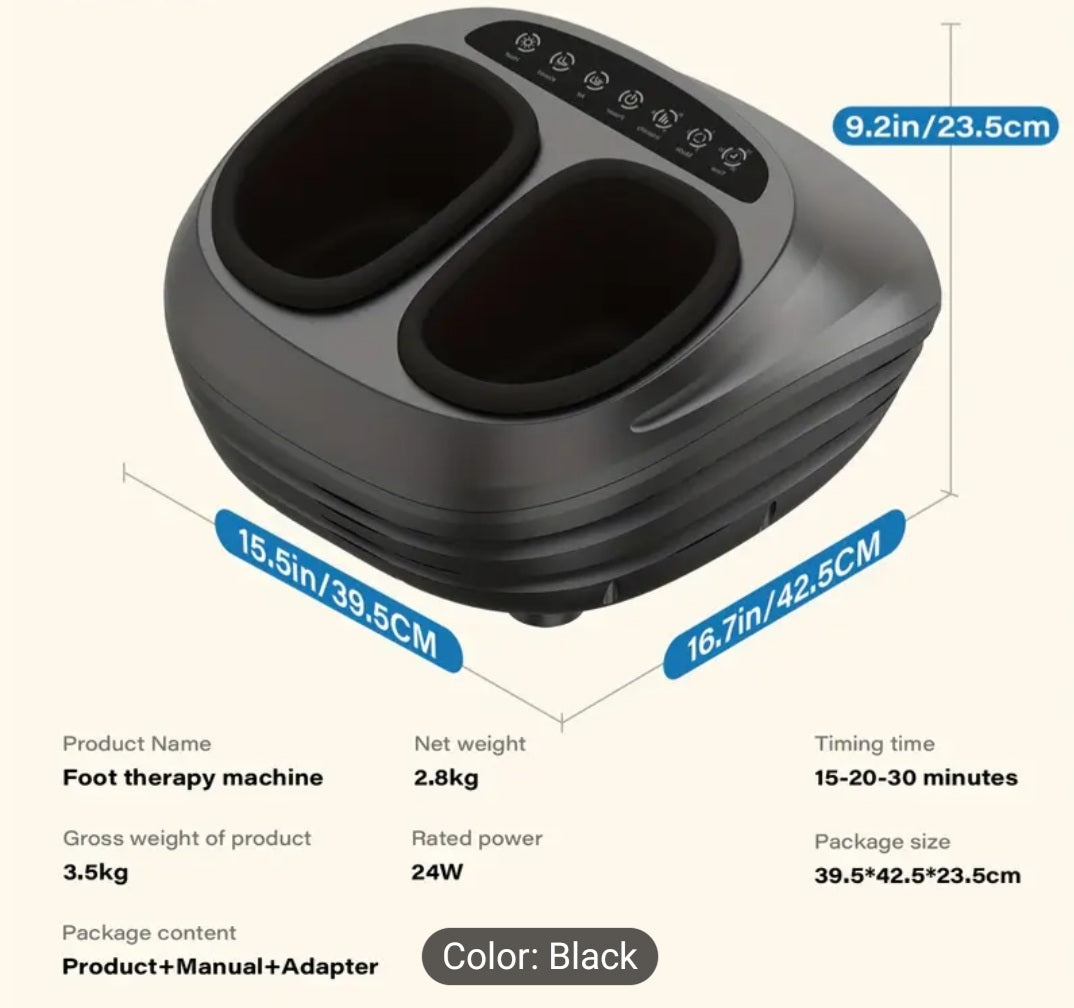 Foot Massager Device Featuring Comforting Heat And Intense Kneading Massage