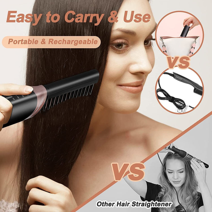 Cordless Hair Straightener Comb