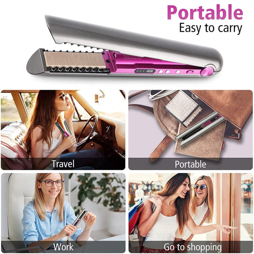 Cordless Hair Straightener with Advanced Ceramic Coating