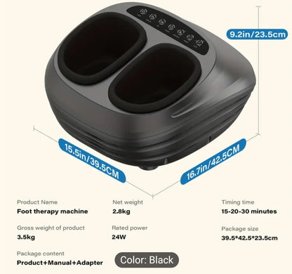 Foot Massager Device Featuring Comforting Heat And Intense Kneading Massage