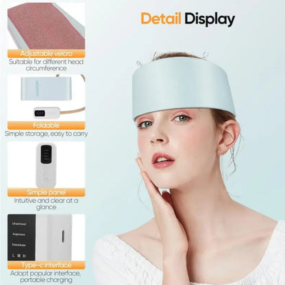 1 360 ° airbag kneading cycle deep electric head massager -3 modes, 3 levels of intensity, head care products