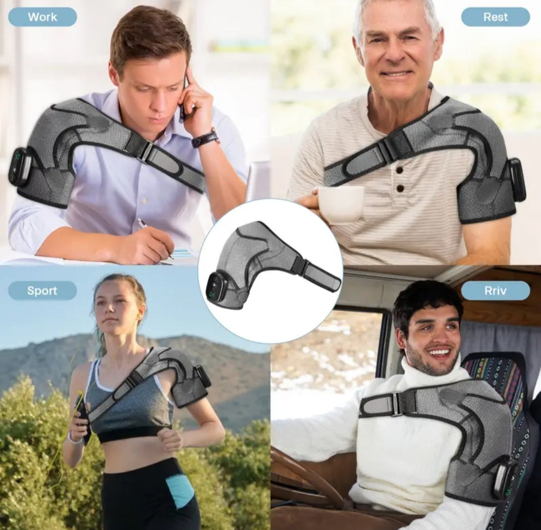 Heated Shoulder Support – 3 Heat & Vibration Modes