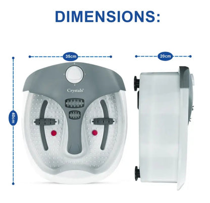 Electric Foot Spa with Heat, Bubbles & Rollers