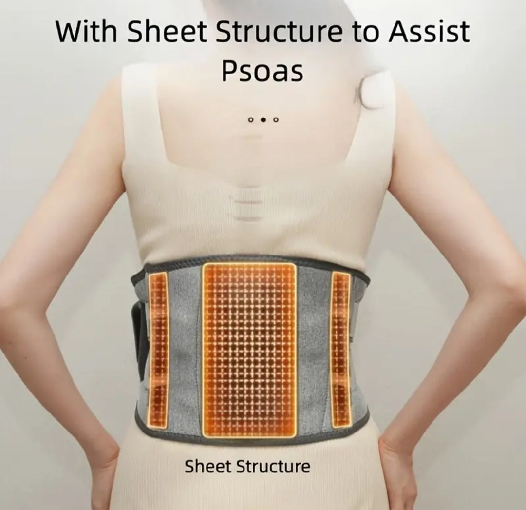 Heated Waist Massage Belt – USB Rechargeable