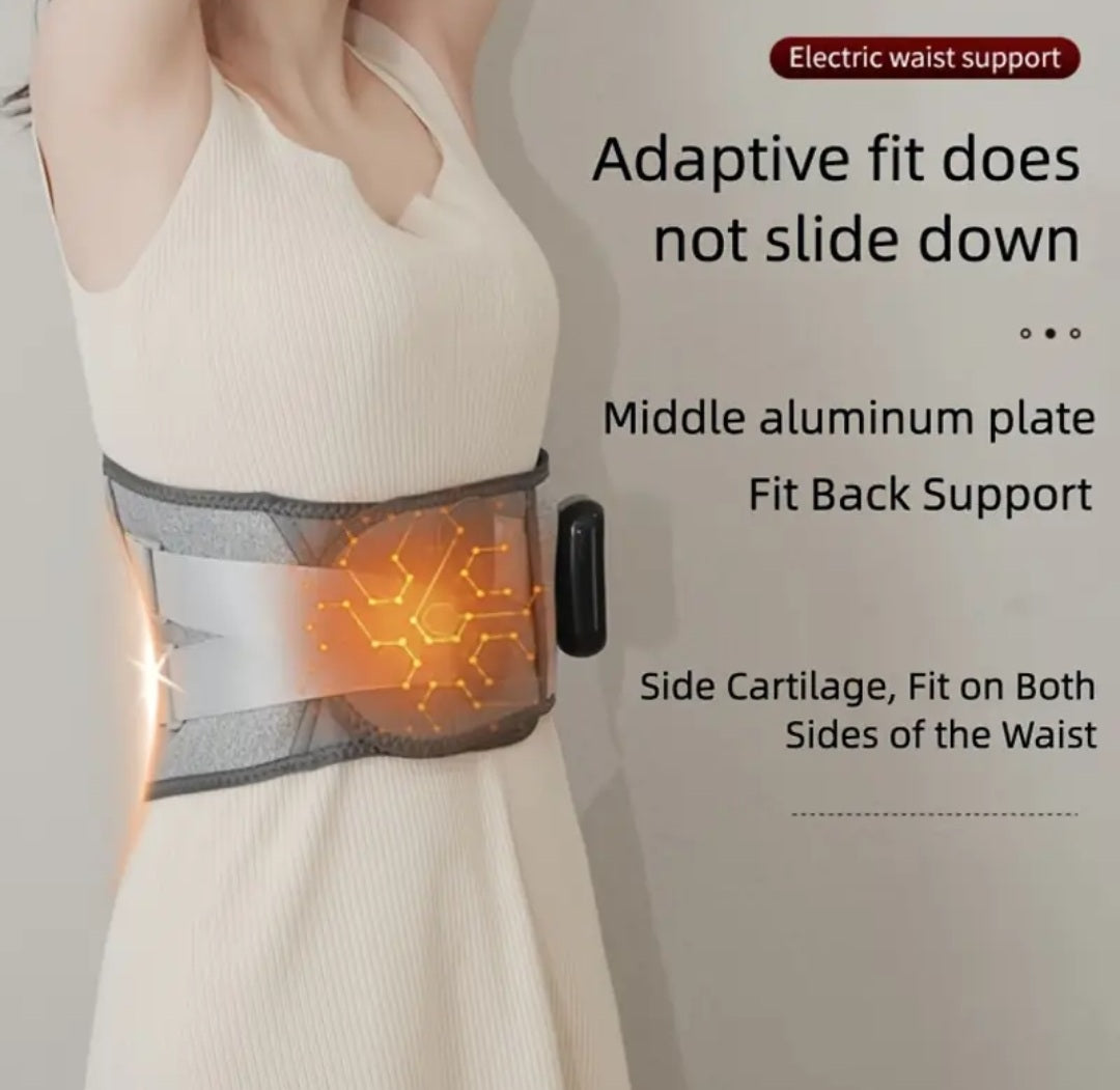 Heated Waist Massage Belt – USB Rechargeable